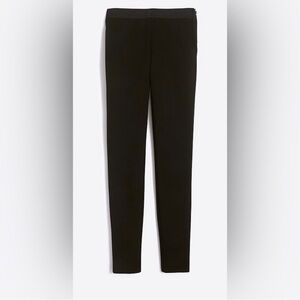 J. Crew Factory Gigi Pants Side Zip Closure Ponte H4101 Black sz 0 NWOT